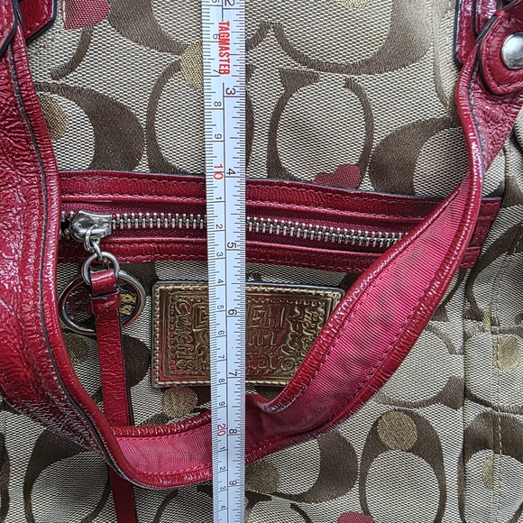 Stylish Tan and Red Women's Bag - Picture 12 of 12